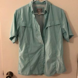 Teal (seafoam) button down fishing shirt (women’s)